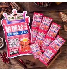 嘴巴香甜辣公主方块辣条85g