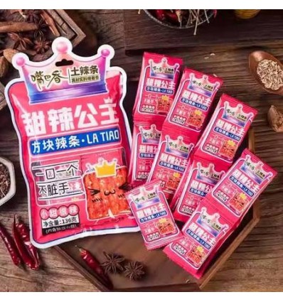 嘴巴香甜辣公主方块辣条85g