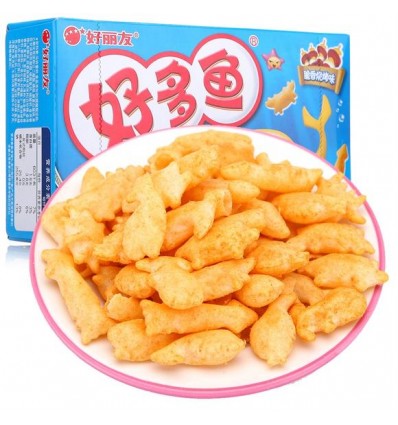 好丽友好多鱼脆香烧烤味33克