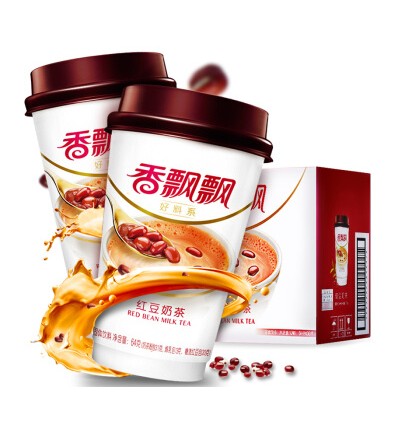香飘飘红豆奶茶64g*30杯整箱香飘飘奶茶红豆
