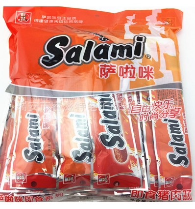 萨啦咪Salami 即食肉类零食烤制系列原味猪肉肠25g*24根