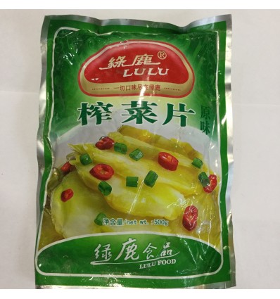绿鹿榨菜片500g