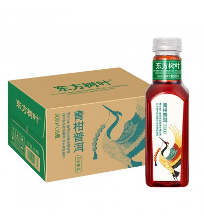 农夫山泉东方树叶青柑普洱茶复合茶饮料500ml