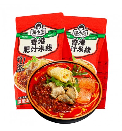 满小饱肥牛米线酸辣米粉310g