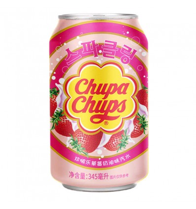韩国chupa chupa草莓牛奶345ml