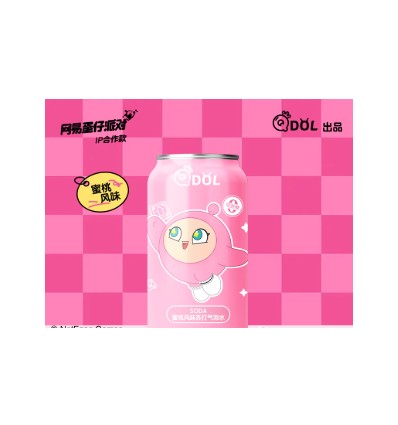 宝可梦QDOL蛋仔派对苏打气泡水蜜桃330ml