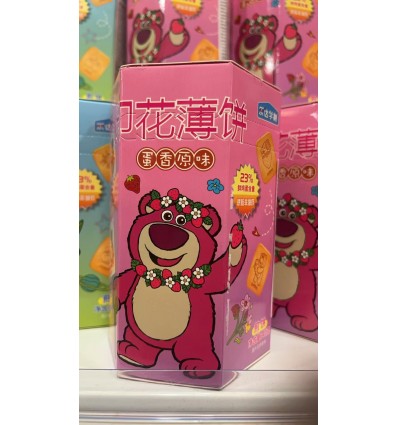 乐达学糖印花薄饼蛋香原味卡通熊40g