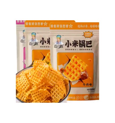 卧龙锅巴牛肉味128g