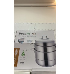 伟宝三层复底组合盖蒸锅34cm