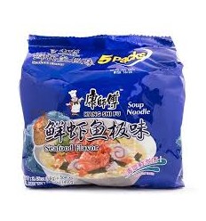 康师傅鲜虾鱼板味98gx5